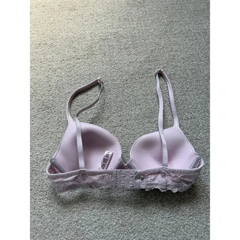Skims Pink Bra Size 34B Pink Lace Trim - Picture 4 of 5
